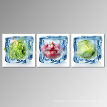 Art de toile de légumes surgelés pour salle à manger / sans cadre Reproduction de toile / nourriture Photo Impression giclée